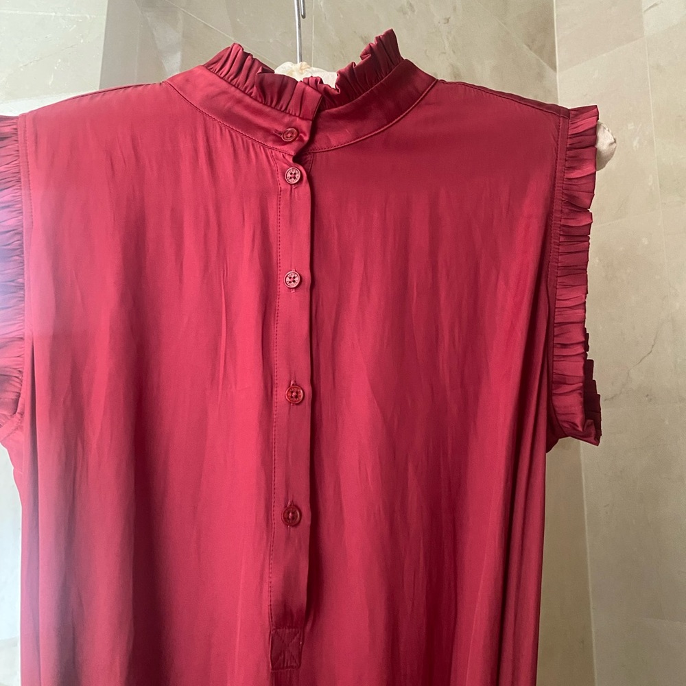 Zadig & Voltaire Burgundy Maxi Dress - Picture 4 of 16